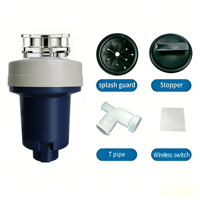 Broyeur de déchets électrique Bone-Hammer Deluxe 3/4HP haute vitesse, capacité 1200ml, en acier inoxydable, modèle BH91, 3 boulons, pour usage domestique