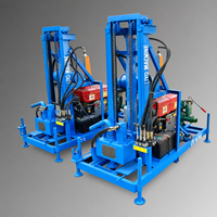Foreuse hydraulique mobile sur chenilles pour puits d'eau, machine de forage rotative avec pompe de circulation de boue