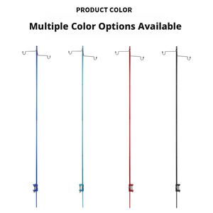 Support de lampe pliable pour le camping en plein air, support de lampe portable en aluminium ultra-léger, support de suspension pour l'éclairage en camping - Product Image 3