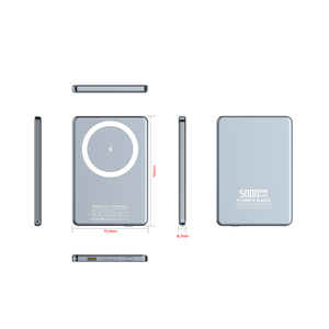 Batterie externe magnétique sans fil 15W, charge rapide universelle, large compatibilité, batterie externe ultra-fine 20W PD pour la charge sans fil - Product Image 2