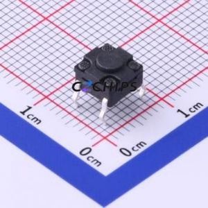 TS-1010GD-BR04326 Tactile Switch Through hole Component (THT) Switch Single Pole Single Throw Round Button 2.6N Through Hole - Product Image 1