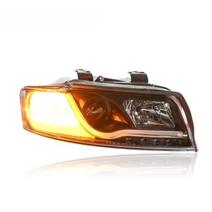 Conjunto de <span class=keywords><strong>Faros</strong></span> Delanteros LUFENG para <span class=keywords><strong>Audi</strong></span> A4B6 2001-2005, <span class=keywords><strong>Faros</strong></span> Delanteros de Xenón LED Modificados con Ojo de Ángel - Product Image 3