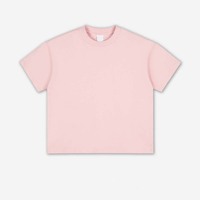 Top de Verano de Alta Calidad para Mujer, Estilo Vintage, Tejido de Punto, 100% Algodón, Estampado Serigrafiado, Tela Ecológica, Cuello Redondo, Manga Corta, 240g