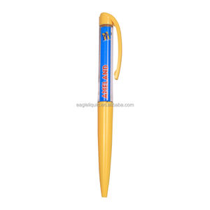 Stylo à bille en plastique PVC avec clip en plastique liquide, écriture ultra-fluide, emballage personnalisé avec graphique 2D, cadeau authentique - Product Image 5