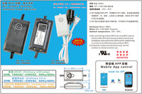 Prix usine lumière LED Wifi télécommande interrupteur 100VAC-240VAC application mobile contrôle commutateurs à travers le cordon pour les lumières intérieures