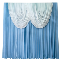Rideau de scène de mariage de luxe anti-plis vert olive, draperies festonnées pour décoration de banquet, fête et photomaton