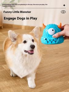 Halloween עמיד בידור השעמום הקלה ידידותית לסביבה פלסטיק טדי בישון שיאי קול לעיסה שיניים ניקוי צעצוע - Product Image 5