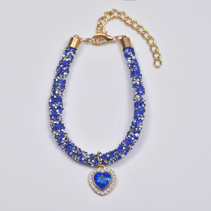 Kalung Anjing Kristal Bling-bling Mewah, Kalung Berlian untuk Anak Anjing, Kalung Bertabur Rhinestone Berkilau untuk Hewan Peliharaan, Kalung untuk Anjing Kecil - Product Image 6