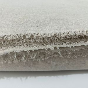Organisches 100% Leinen Gewebtes Garn-gefärbtes Einfarbiges Schweres 370 GSM 135 CM Breites HDPE-laminiertes Polsterstoff für Vorhänge und Sofas - Product Image 6