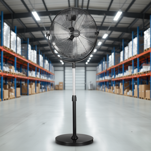 พัดลมตั้งพื้น Vevor ขนาด 20 นิ้ว ปรับความสูงได้ 3 ระดับ พัดลมระบายความร้อนสำหรับโรงงานอุตสาหกรรม มอเตอร์ AC ตัวเครื่องทำจากพลาสติก - Product Image 2