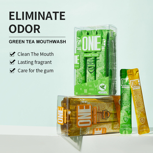 ONE Bâtonnets de bain de bouche jetables portables, saveurs vanille menthe, sans alcool, <span class=keywords><strong>anti</strong></span>-<span class=keywords><strong>mauvaise</strong></span> <span class=keywords><strong>haleine</strong></span>, 12ml*20 en boîte PVC - Product Image 4