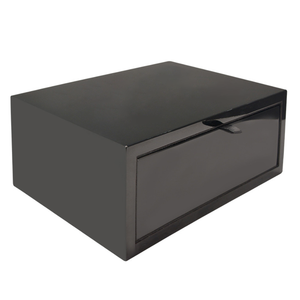 กล่องไม้ MDF รูปทรงสี่เหลี่ยมผืนผ้าสำหรับบรรจุภัณฑ์ขวดน้ำหอมแบรนด์ DS รุ่นสั่งทำพิเศษเคลือบเงาสีดำแบบเปียโน ผลิตด้วยมือในกวางตุ้ง เหมาะสำหรับเป็นของขวัญ - Product Image 1