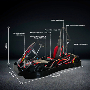 Nouveaux karts électriques commerciaux améliorés pour parents et enfants, <span class=keywords><strong>de</strong></span> haute qualité, pour parcs d'attractions, personnalisables selon les besoins - Product Image 3