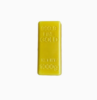 Barres d'or créatives en forme de sac - Jouet anti-stress en PU à rebond lent pour un plaisir de compression - Pépite d'or réaliste
