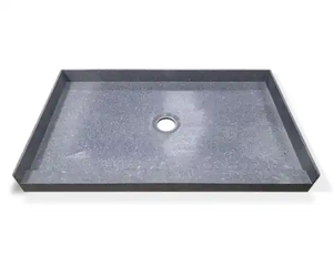 Promotion : Plateau de <span class=keywords><strong>douche</strong></span> en SMC 60 x 36 pouces avec drain central, gris, en plastique, carrelable, pour salle de bain - Product Image 2