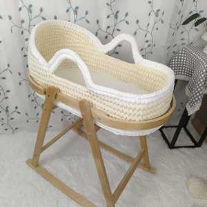 Panier de rangement ovale en coton tressé pour <span class=keywords><strong>lit</strong></span> de bébé, idéal pour le change de couches des nouveau-nés – Direct Usine - Product Image 4