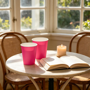 Vasos de Plástico Fucsia para Fiestas, 270cc, Desechables, para Uso en Fiestas - Product Image 4