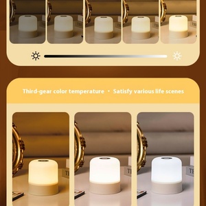 Lámpara LED Recargable para Mesa de Noche, con Control Remoto, Temporizador, Función Táctil, Enchufable, para Alimentación de Bebés, Dormitorio Infantil - Product Image 6