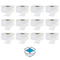 Rouleau de papier toilette jumbo blanchi 1, 2 ou 3 plis, écologique, marque privée, pour toilettes