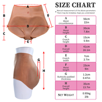 Celana Dalam Boxer Wanita Silikon Lembut Pengangkat Pinggul Palsu Pembentuk Bokong 100% Silikon