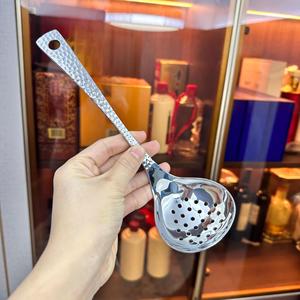 ช้อนซุป Hx สแตนเลสด้ามยาวทนทาน ทัพพีเสิร์ฟอาหารสำหรับร้านอาหารและใช้ในบ้าน - Product Image 3