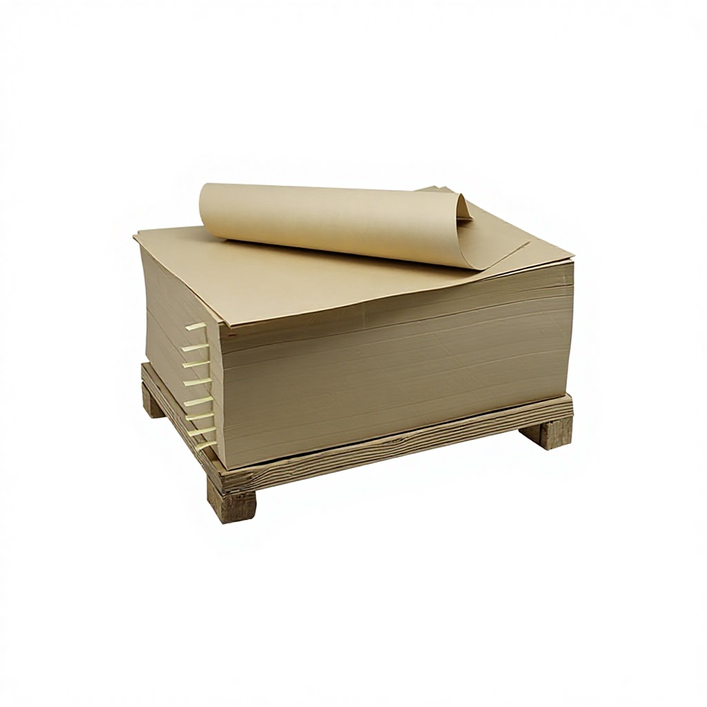 Laingfu Brand 80-200g Refined Chemical Pulp Kraft Paper Moisture-proof Recyclable Packaging Printing for Shopping Bags Paper