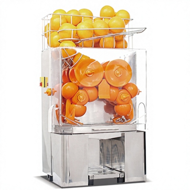 Commercial Automatic Orange Juicer Machine 20 Oranges/Min 40-50% Yield 120W 220V for Juice Bar Cafe Restaurant