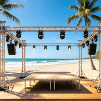 Système de treillis modulaire à cadre carré en alliage d'aluminium pour scène d'exposition et événements DJ - Capacité de charge de 500 kg, installation rapide, vente en gros