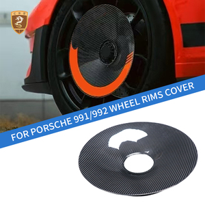 Enjoliveurs <span class=keywords><strong>de</strong></span> <span class=keywords><strong>roue</strong></span> en fibre <span class=keywords><strong>de</strong></span> carbone sèche pour <span class=keywords><strong>Porsche</strong></span> 911 992 991.2 GT3 RS Style - Product Image 2