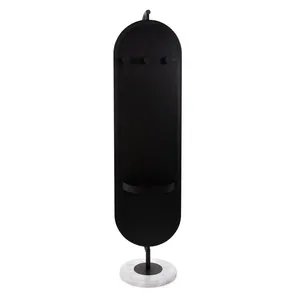 Multifunctional Art <strong>Deco</strong> Metal Rotating Floor <strong>Mirror</strong> Portable Front Vanity <strong>Mirror</strong> &amp; Back Clothes Rack with Storage for Entryway - Product Image 6