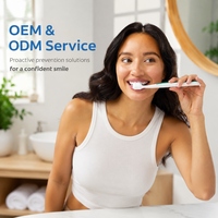 Dentifrice OEM Total Active Prevention Deep Clean, formule anti-caries au fluor, saveur menthe, lot de 3, 5,1 oz chacun