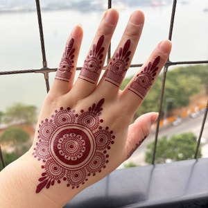 Plantilla de Tatuaje Temporal de Henna para el Cuerpo, Resistente al Agua, Reutilizable, Plantilla Adhesiva para Pintar Mehndi en Manos, Brazos y Cuerpo - Product Image 2