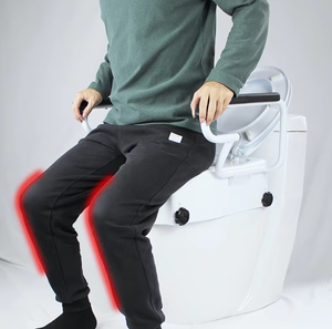 <span class=keywords><strong>Chaise</strong></span> d'appoint <span class=keywords><strong>de</strong></span> toilette moderne auxiliaire pour personnes âgées <span class=keywords><strong>Hauteur</strong></span> réglable Accoudoirs renversés Capacité <span class=keywords><strong>de</strong></span> 150kg pour la sécurité <span class=keywords><strong>de</strong></span> la salle <span class=keywords><strong>de</strong></span> bain - Product Image 1