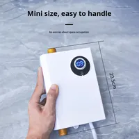 Chauffe-eau électrique mural instantané anti-gel, séparation eau chaude et froide, eau chaude en 3 secondes pour usage hôtelier et domestique