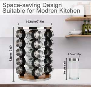 Pengatur rak bumbu-pengatur bumbu corong silikon dan pena tanda untuk Kabinet - Product Image 4