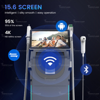 Perfectlaser Appareil de beauté à double laser diode et picoseconde pour l'épilation et le détatouage, écran tactile HD 4K de 15,6 pouces, 16 langues