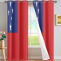 Rideau thermique occultant en polyester à motif drapeau de Samoa, pour la rénovation intérieure des espaces de vie