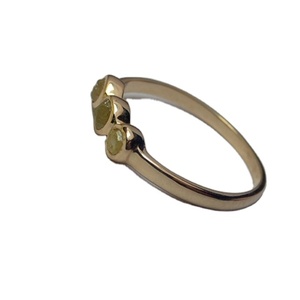 แหวนทอง14K ทำด้วยมือประดับเพชรแถวธรรมชาติที่ดีที่สุด - Product Image 4