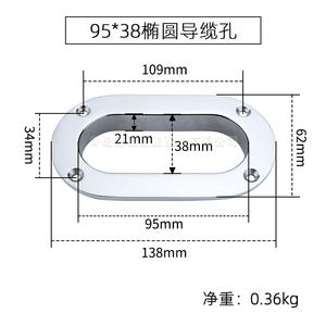 Guide-câbles en acier inoxydable, trous ovales et triangulaires pour cordes, quincaillerie marine pour treuils d'ancre de yacht, acier inoxydable de qualité marine 316 - Product Image 2