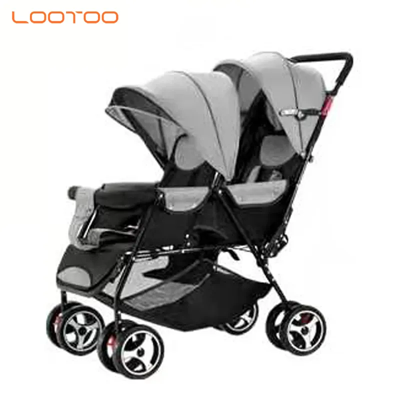 light weight poussette twins tandem pushchair double stroller for toddler and baby