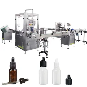Automatic eye drop bottle dropper liquid filling and capping machine labeling machine filing line