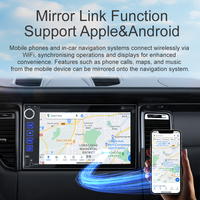 Reproductor de Auto SEMAITU de 6.2 Pulgadas y 2 Din con DSP, Montaje en el Tablero, Pantalla Táctil, Mirror Link, Manos Libres, CarPlay, Android Auto, FM/USB
