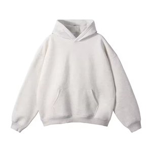 Sweat à capuche épais et lourd pour homme, coupe oversize, épaules tombantes, en molleton bouclette 380 360 320 g/m², personnalisable avec logo - Product Image 2