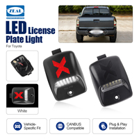 Feux de plaque d'immatriculation LED de style X avec lentille fumée pour Toyota Tacoma 2005-2015 et Tundra 2000-2013, LED blanc et rouge, 81270-0C020, 2 pièces