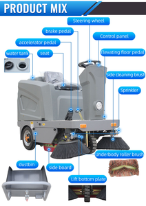 Barredora Eléctrica de Pisos de Gran Tamaño, con Batería, Equipo de Limpieza de Calles, Barredora Automática - Product Image 6