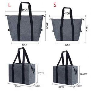 Large Cooler Bag Thermal <b>Insulated</b> <b>Lunch</b> <b>Box</b> Picnic Ice Beer Wine Barbecues Camping Food Fresh Keeping Container Handbag - Product Image 6