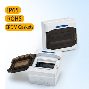 工場供給業者 IP65 防水 PC ABS プラスチック製エンクロージャー 12回路 ソーラーPVコンビナーボックス DINレール付属 - Product Image 3