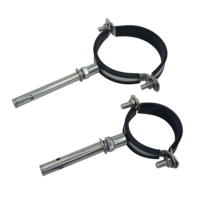 Collier de serrage en acier inoxydable 304 201 avec vis d'expansion pour tuyau de drainage en PVC, fixation rapide pour tuyau de drainage
