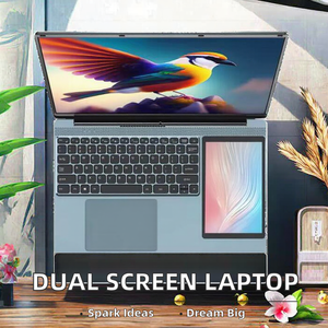 Nuevo ordenador portátil de negocios de oficina 15,6 + 7 "Pantalla táctil Dual Yoga Win 11 Intel N100 DDR4 memoria de vídeo portátil de pantalla Dual para estudiantes - Product Image 3