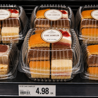 Contenitore a cerniera in PET trasparente monouso all'ingrosso da 500 ml, senza BPA, ecologico, per alimenti, per pane, torte e insalate